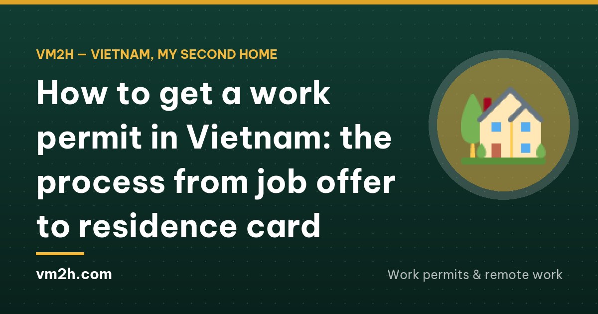 A foreign professional seen from behind walking up the steps of a plain government office building in a Vietnamese city on a bright morning, motorbikes parked along the pavement